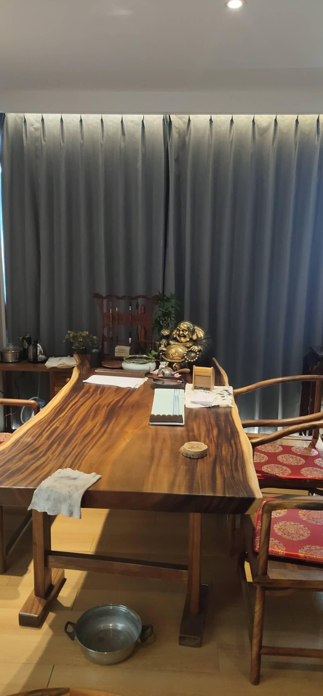 北京清城国际写字楼办公室电动智能窗帘安装